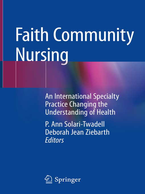 Cover image for Faith Community Nursing
